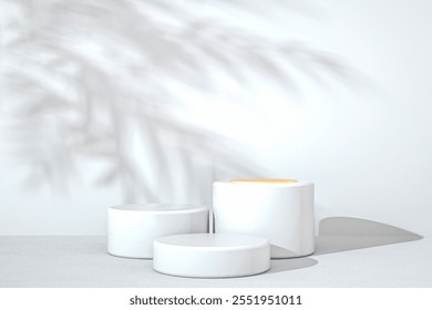 3D rendering of a Mock up podium for product presentation, Minimalist and contemporary design concept, Showcase, geometric background, Product Presentation, can be used for commercial advertising - Powered by Shutterstock