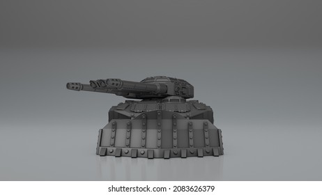 3d Rendering Model Of A Battle Tank
