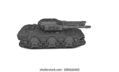 3d Rendering Model Of A Battle Tank
