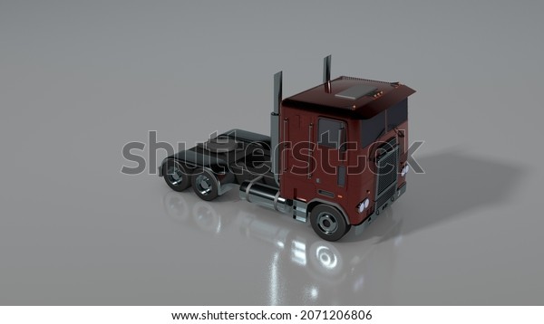 3d rendering model of\
a cargo vehicle