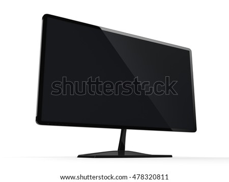3D rendering model of the modern TV