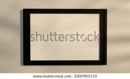 3d rendering Modern certificate realistic mockup design