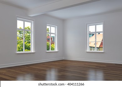 3d rendering of a modern cleaned old buliding flat - interior concept.