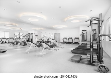 3d rendering modern loft gym and fitness  - Powered by Shutterstock