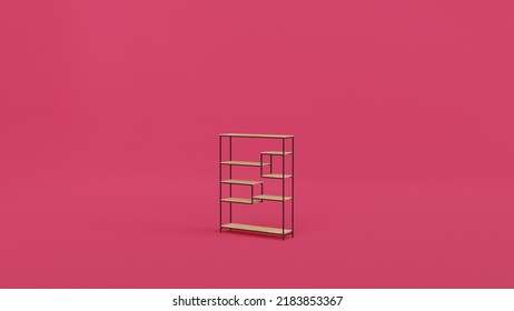 3d Rendering Modern Shelf Isolated On Stock Illustration 2183853367 ...