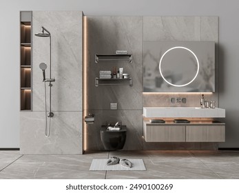 3d rendering modern vanity bathroom set interior decoration - Powered by Shutterstock