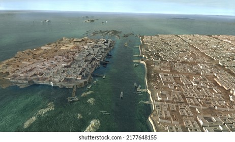 3D Rendering Of Mohenjo Daro 