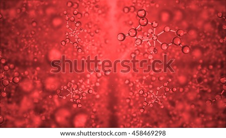 3d rendering molecular structure. Molecules or network from glass and crystal. Abstract molecules in bright lit environment. Structural background. Molecular grid. Depth of field. 