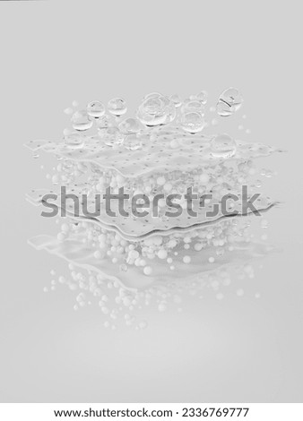 3D rendering molecular structure penetration