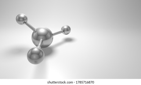 3d Rendering Molecule Science Background 