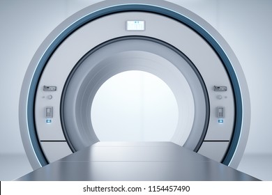 3d Rendering Mri Scan Machine Or Magnetic Resonance Imaging Scan Device
