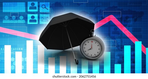 3d Rendering Mutual Fund Concept