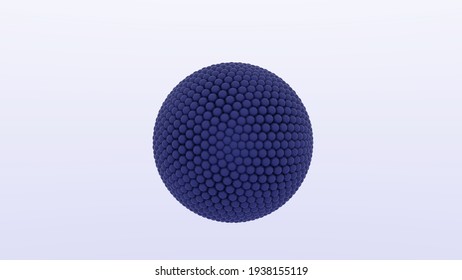 3D Rendering Of Nanoparticle Liposome With Nucleus. Liposome Isolated In White Background. Nano-particle With DNA And Payload.