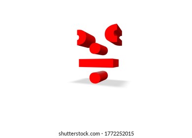 3d rendering of the number design illustration