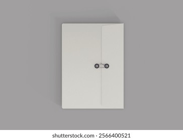 3D Rendering Office Map Folder Mockup