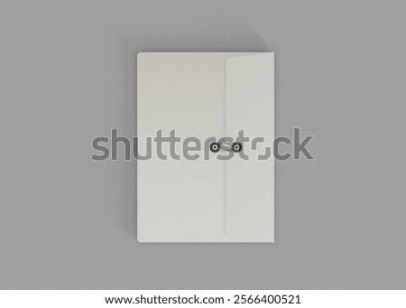 3D Rendering Office Map Folder Mockup