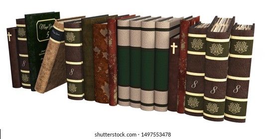 3d Rendering Old Book Isolated Stock Illustration 1497553478 | Shutterstock