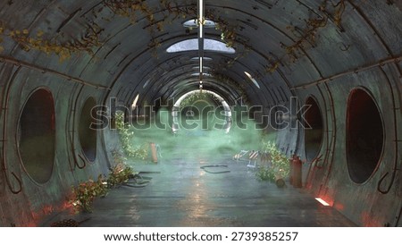 3D rendering of the old jet engine test facility
