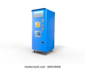 3D Rendering Of Old Soda Machine