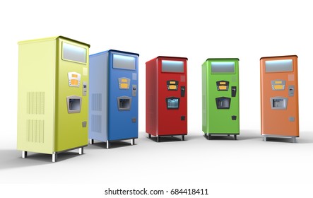 3D Rendering Of Old Soda Machine