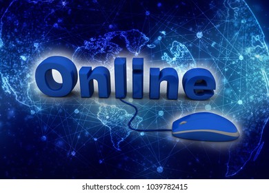 3d rendering online connected mouse