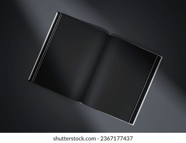 3D Rendering Open Book Mockup
