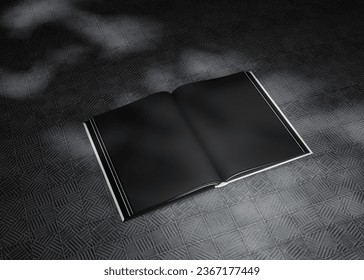 3D Rendering Open Book Mockup