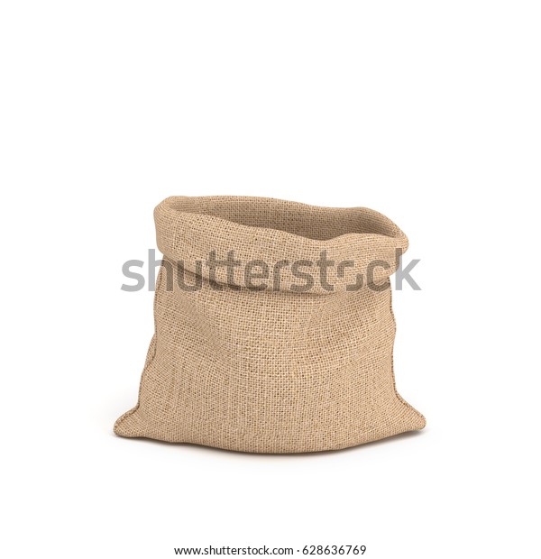 3d Rendering Open Canvas Sacks Front Stock Illustration