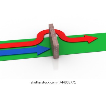 3d rendering Overcome Obstacles