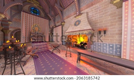 3D rendering of the palace