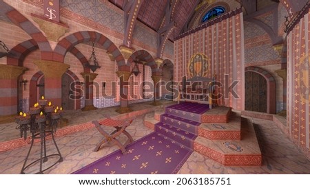 3D rendering of the palace