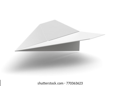 3d Rendering Of A Paper Air Plane