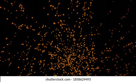 3d rendering of particles background