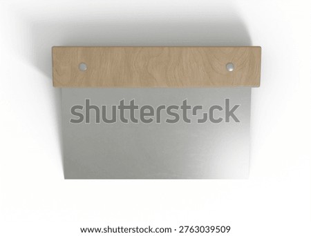 3D Rendering Pastry Dough Scraper Mockup