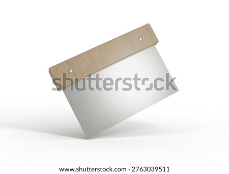 3D Rendering Pastry Dough Scraper Mockup