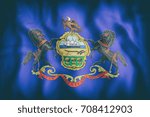 3d rendering of a Pennsylvania State flag