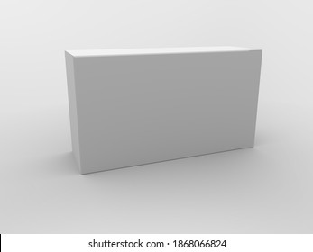 3D Rendering Pharma Pil Box Mockup