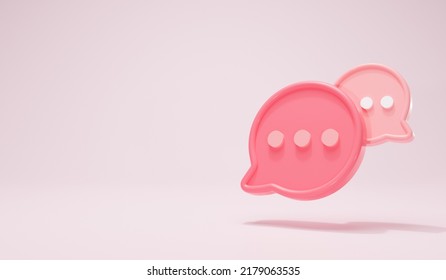 3d Rendering Pink Color Icon Concept Stock Illustration 2179063535 ...