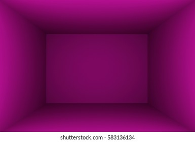 3D Rendering Pink Empty Room, Illustration