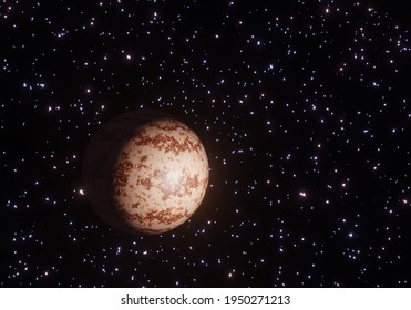 3d rendering of a planet