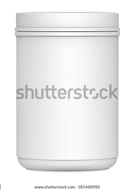 Download 3d Rendering Plastic Jar Protein Container Stock Illustration 585468980 PSD Mockup Templates