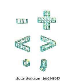 3d Rendering Plus Minus Angle Brackets Stock Illustration 1663549843 ...