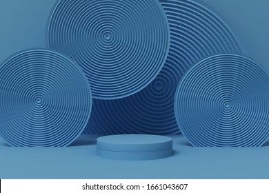 3d Rendering Podium Background Mock-up Scene. Abstract Geometry Shape Pastel Color.
Minimal Geometric Shape. Cosmetic Background For Product Presentation.