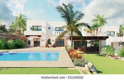 3d Rendering Private Villa