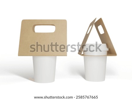 3D Rendering Professional Coffee Holder Mockup for Marketing