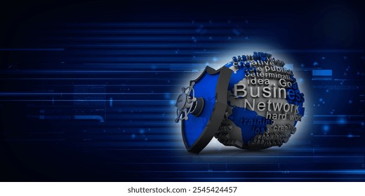 3d rendering Protect the World