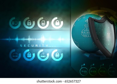 3d rendering Protect the World