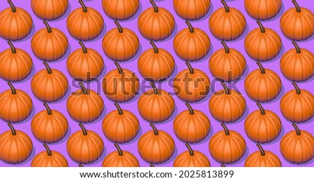 3D rendering of pumpkins. Background for Halloween. Background from pumpkins.