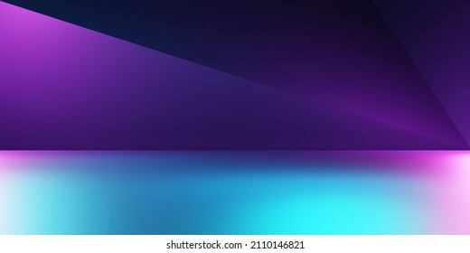 3d rendering purple   blue abstract geometric background  Scene for advertising  technology  showcase  banner  cosmetic  fashion  business  metaverse  Sci  Fi Illustration  Product display