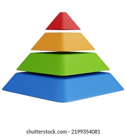 3d Rendering Pyramid Chart Isolated Stock Illustration 2199354081 ...